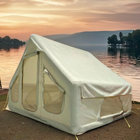 Tente gonflable extérieure multi-personnes sur mesure, grande, imperméable, en toile Oxford et PVC, avec poteaux en aluminium
