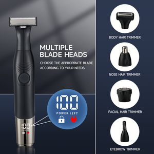 6-in-1 Electric Shavers Groin Hair <strong>Trimmer</strong> Men <strong>Trimmer</strong> Cordless Hair Removal Waterproof Body Face <strong>Trimmer</strong> For Men - Product Image 4