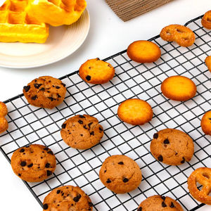 2-Pack 16x10 Inches Silver <strong>Thick</strong> Wire Cookie Cooking Roasting <strong>Grilling</strong> Drying Baking Rack - Product Image 3