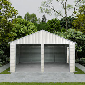 Garage pour véhicules à ossature en acier SG3040, double garage, abri pour <span class=keywords><strong>2</strong></span> <span class=keywords><strong>voitures</strong></span>, <span class=keywords><strong>kit</strong></span> de garage préfabriqué en métal, abri pour outils, abri extérieur pour voiture - Product Image 1