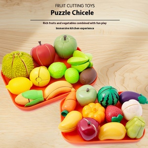 Juego de simulación para niños ecológico de alta calidad, juego de cocina, juguetes de comida, <span class=keywords><strong>juguete</strong></span> de corte para niños, <span class=keywords><strong>juguete</strong></span> divertido para cortar <span class=keywords><strong>frutas</strong></span> y verduras - Product Image 4