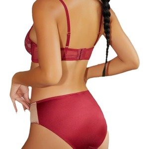 Vente en gros de sous-vêtements pour femmes, soutien-gorge de haute qualité, ensembles de soutien-gorge et culottes grande taille, lingerie sexy en dentelle à mailles ultra-fines pour femmes - Product Image 2
