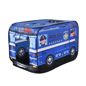 Tente de jeu pliable pour enfants, grand bus, jeu pops-up Police, voiture, maison jouet - Product Image 5