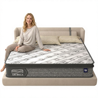 Lit et matelas de luxe pour hôtel, 14 pouces, 7 zones, taille king et queen, meubles de maison