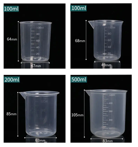 ถ้วยตวงพลาสติกใสทางวิทยาศาสตร์ถ้วย PP บีกเกอร์ - Product Image 6