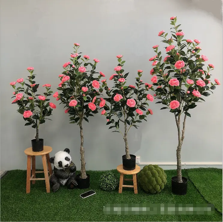 2020 del commercio all'ingrosso decorativo per la casa di fiori in vaso alberi rosa albero