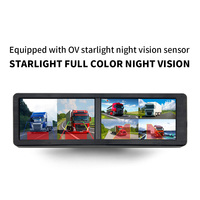 15.88 pouces 8CH écran tactile Bus Kit de surveillance BSD alarme véhicule lourd AHD DVR système MP5 lecteur HD Vision nocturne caméras de recul
