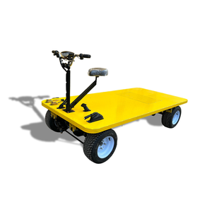 Factory Supply Battery Powered Electric Flat <b>Trolley</b> Industrial Cargo Transport Flatbed Cart For Warehouse Workshop - Product Image 6