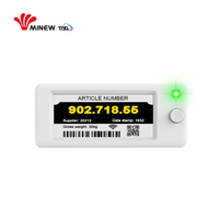 MinewTag STag29A, étiquette de prix numérique E-ink 3 couleurs de 2,9 pouces avec bouton Bluetooth 5.0 pour système de picking en entrepôt