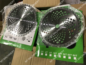 ใบมีดตัดหญ้าเบนซิน 40 ฟัน ใบมีดโลหะผสม 255 มม. อะไหล่เครื่องตัดหญ้า ใบเลื่อยตัดหญ้าสำหรับสวน - Product Image 3