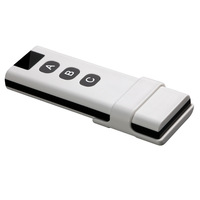 Télécommande RF 433 MHz avec puce EV1527 pour portail, rideau lumineux LED, moteur, vanne, 2 ou 4 touches, duplicateur de clonage