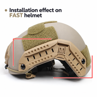 Kit de rails latéraux pour casque FAST, adaptateur de montage en nylon avec vis et cordon pour accessoires de casque, équipement d'entraînement en plein air