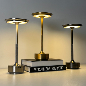Modern Minimalist Brass Bell Table Lamp LED <b>Push</b> <b>Button</b> <b>Switch</b> Warm White 2700K Eye Caring AC E26 Decorative Bedroom Use - Product Image 1