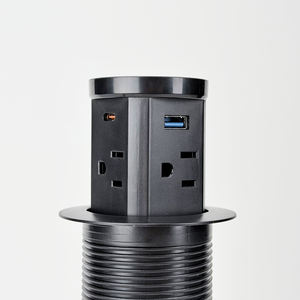 Enchufe de Escritorio Empotrado con Puertos USB y Carga Inalámbrica, Tomas de Corriente para Escritorio, Venta Directa de Fábrica, para Cocina - Product Image 1