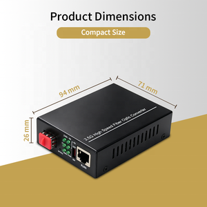 Convertitore di Media Ethernet 2.5G SH <span class=keywords><strong>LINK</strong></span> SH-511-SFP-P con SFP Cage DC5-12V Plug & Play per Bridge Wireless e Internet Rurale - Product Image 3