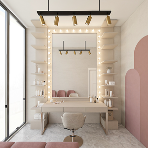 Estación de Manicura, Muebles para Salón de Belleza y Spa, Diseño <span class=keywords><strong>Interior</strong></span> Personalizado para Salón de Peluquería, Decoración y Renovación de Barbería - Product Image 5