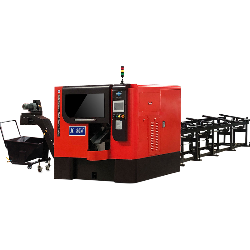 JC-80NC металла циркулярная пила для резки в холодном состоянии машина высокого качества автоматический твердый полых труб квадратная труба много труб обрезная машина