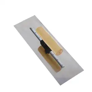 Manufacturers Wooden Handle Stainless Steel Plastering Long Plastering Trowel Plaster Trowel