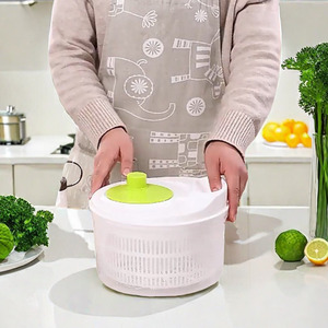 Essoreuse à salade Zenidoo multifonction pliable en plastique PP écologique, sécheuse à laitue, égouttoir manuel pour légumes - Product Image 4