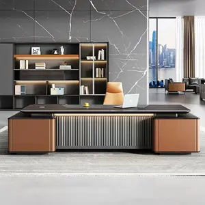 Nuovo Design classico mobili da ufficio scrivania di lusso moderno capo Executive tavolo da lavoro Computer Ceo Executive scrivania da ufficio