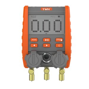 Цифровой дисплей с одинарным манометром, совместим с хладагентами R134a R22 R410A - Product Image 3