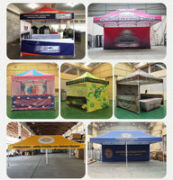 Toldo emergente de 10x10 para tienda de campaña Toldo de mercado al aire libre con paredes laterales