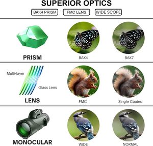 Bán Buôn 80X100 Độ Nét Cao Dài Phạm Vi Bằng Một Mắt Kính Thiên Văn Với Người Giữ Điện Thoại Và Chân Máy Ngoài Trời Cắm Trại Săn Bắn Kính Thiên Văn - Product Image 2