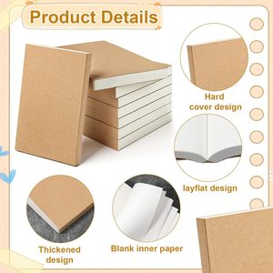 Cuaderno de Tapa Blanda Gruesa A5/B5/A4, Cuaderno de Papel Kraft con Cuadrícula para Estudiantes de Secundaria, Preparatoria y Universidad - Product Image 4