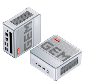 Aoostar GEM12 AMD Ryzen <span class=keywords><strong>7</strong></span> 8845HS มินิพีซี <span class=keywords><strong>Windows</strong></span> 11 DDR5 32GB 1TB PCie4.0 NVMe SSD Wifi6 BT5.2 มินิพีซีสำหรับเล่นเกม สีดำ/เทา (สุ่มสี) - Product Image 1