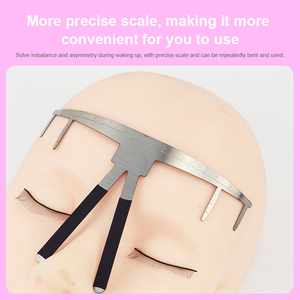 Regla de Mapeo de Cejas, Herramienta de Posicionamiento de Cejas de Plástico para Microblading, Maquillaje Permanente PMU, Uso Profesional en Estudio de Tatuajes - Product Image 2