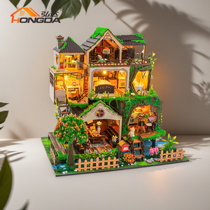 Casa de Muñecas de Madera Hongda L2501, Set de Casa de Muñecas para Niñas, Miniaturas de Casa de Muñecas, Casa de Muñecas DIY - Product Image 5