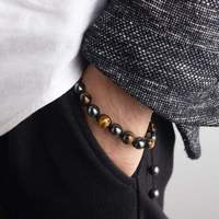 8M Hématite Pierre Aromathérapie Huile Essentielle Diffuseur Tressé Tissé Réglable Naturel Pierres Précieuses Perles Cristal Bracelet