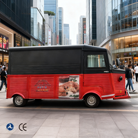 Remorque alimentaire à 4 roues en acier inoxydable HTL la plus vendue, frein manuel/électrique, garantie 1 an, pour restaurants, cafés, hôtels, restauration extérieure