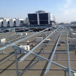 Conception à faible coût personnalisée ZAM Zinc Aluminium Magnésium Montage au sol Structure de <span class=keywords><strong>support</strong></span> photovoltaïque <span class=keywords><strong>pour</strong></span> panneau solaire - Product Image 2