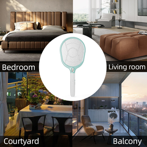 Raqueta Eléctrica Recargable <span class=keywords><strong>Profesional</strong></span> para Mosquitos, Matamoscas Eléctrico Portátil con Luz - Product Image 5