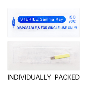 Aiguille de microblading jetable pour maquillage permanent 0,35 mm, stylo manuel pour tatouage des sourcils, kit d'aiguilles pour pigments PMU à utiliser sur la peau - Product Image 6