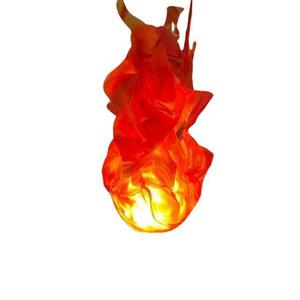 Halloween Floating Fireball Prop <b>Battery</b> Operated Indoor Outdoor Decor <b>Round</b> Cloth Flame Effect Party Decoration - Product Image 5