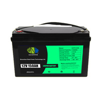 Baterai Lithium Lifepo4 Berkualitas Tinggi 12V 24V 25.6V 100Ah 200Ah Casing Plastik dengan BMS untuk Penyimpanan Energi Surya