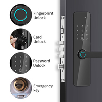 Cerradura de Puerta Digital con Código PIN OEM Ttlock, Cerradura Biométrica con Batería Seca, Cerraduras Inteligentes con Aplicación para Puertas de Madera, para Hoteles, Apartamentos y Dormitorios