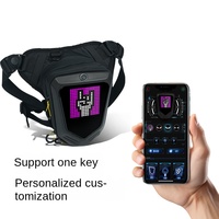 Nouveau sac de jambe LED pour le commerce extérieur, sac messager à écran pixel DIY, sac à bandoulière pour sports de plein air, étanche, logo personnalisé, ABS