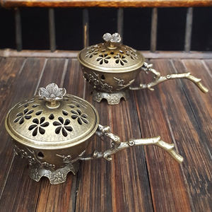 Yaratıcı alaşım el-held Lotus tohumu tütsü brülör kapalı küçük kule tütsü sandal ağacı çay töreni <span class=keywords><strong>Zen</strong></span> aksesuarları - Product Image 1