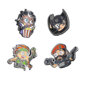 High Quality Hard Enamel Glitter Epoxy Cartoon Game Character <b>Pin</b> <b>Badge</b> Glitter Lapel <b>Pin</b> Brooch Glitter Enamel <b>Pin</b> - Product Image 2