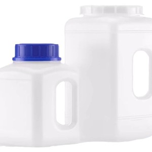 Botella Cuadrada Kautex 3-6865 de HDPE con Asa para Uso en Laboratorio - Product Image 1