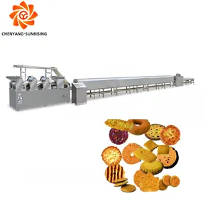 Machine automatique pour biscuits durs et mous boulangerie 200 kg/h machine à collations pour chiens machine de fabrication de biscuits pour animaux de compagnie