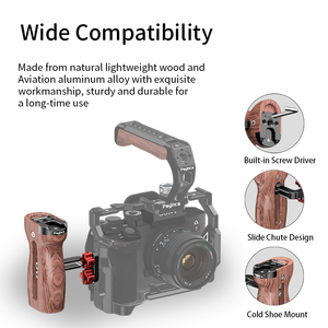 Impugnatura Laterale Universale in Lega di Alluminio per Fotocamera, Grip Sinistro/Destro per Gabbia Fotocamera <span class=keywords><strong>Canon</strong></span> Nikon Sony - Product Image 2