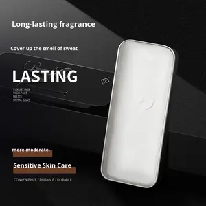 Baume de parfum solide moderne pour homme He Fengyu 15g – Échantillon – Parfum floral de patchouli longue durée – Cadeau portable - Product Image 3