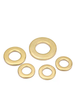 All sizes of high-quality brass washers, copper flat round washers, thick washers