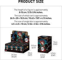 POP MART Demon Slayer Kimetsu no Yaiba Battle Series Blind Box Ensemble Complet |   Jouets de collection, décorations pour la maison, cadeaux d'anniversaire