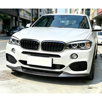 Lame avant en fibre de carbone de qualité supérieure style MP, séparateur de pare-chocs, spoiler pour BMW X5 F15 2014-2018, protections de lèvre avant, kits carrosserie