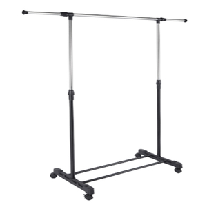 Appendiabiti in Metallo Regolabile Multimisura, Scaffale Porta Abiti Multifunzionale da Terra per Soggiorno - Product Image 1